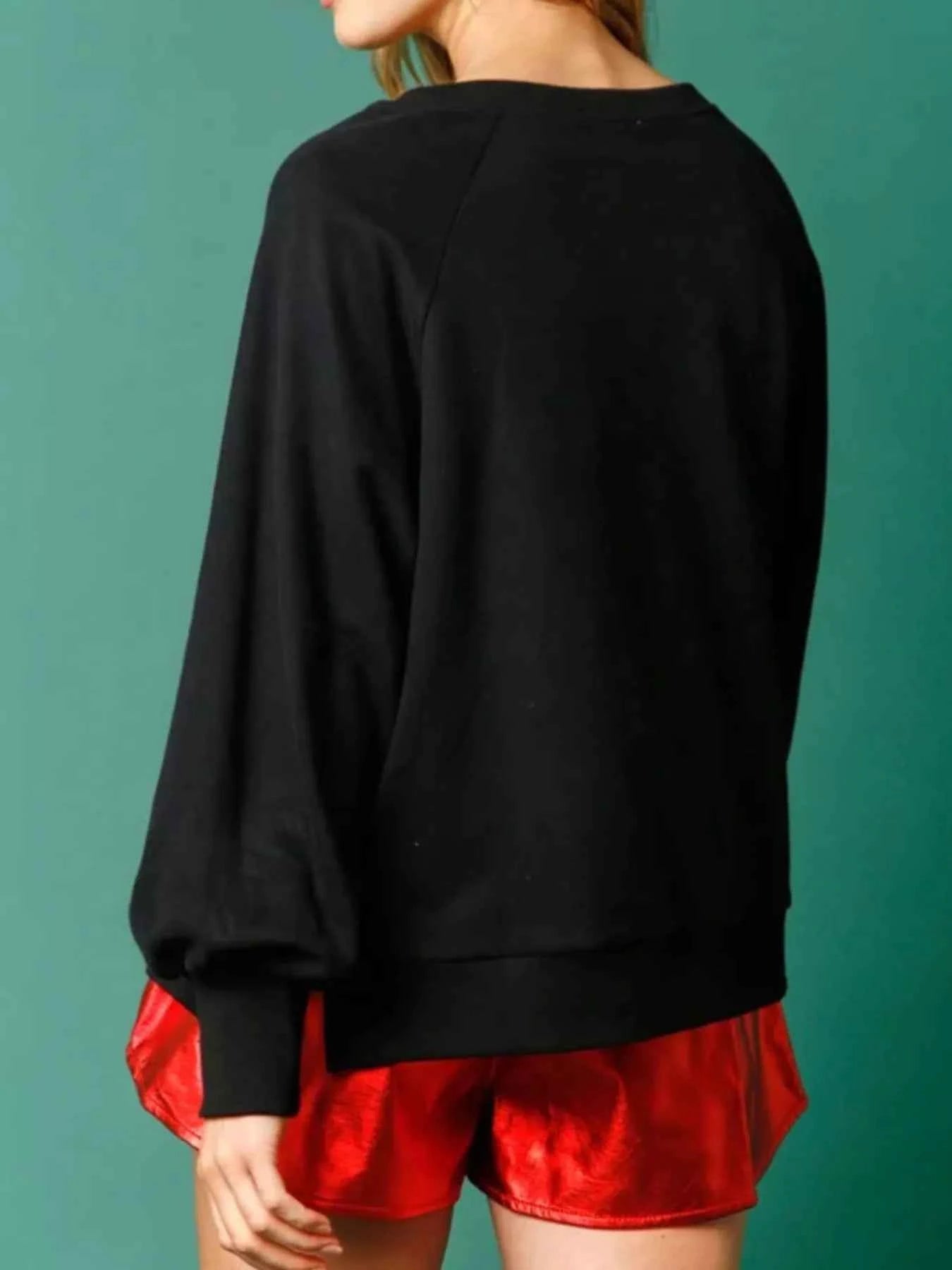 Christmas Sequin Gingerbread Round Neck Sweatshirt 104cadf7-0d6b-40a0-8e89-47dfd55dd75d-Max-Origin