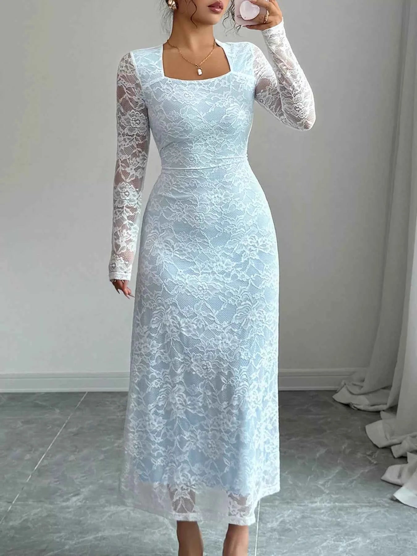 Lace Long Sleeve Square Neck Maxi Dress 11ab942f-263d-4143-82ea-fa2a2b5954b4-Max-Origin