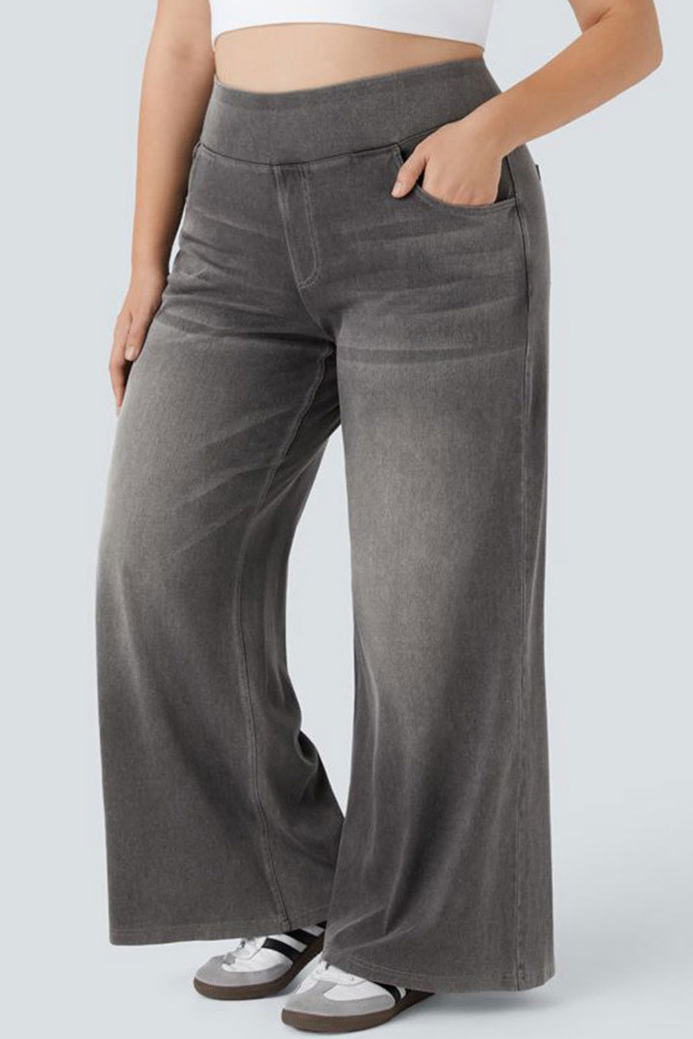 Medium Grey High-rise Wide Leg Jeans 19b021c71e85a796