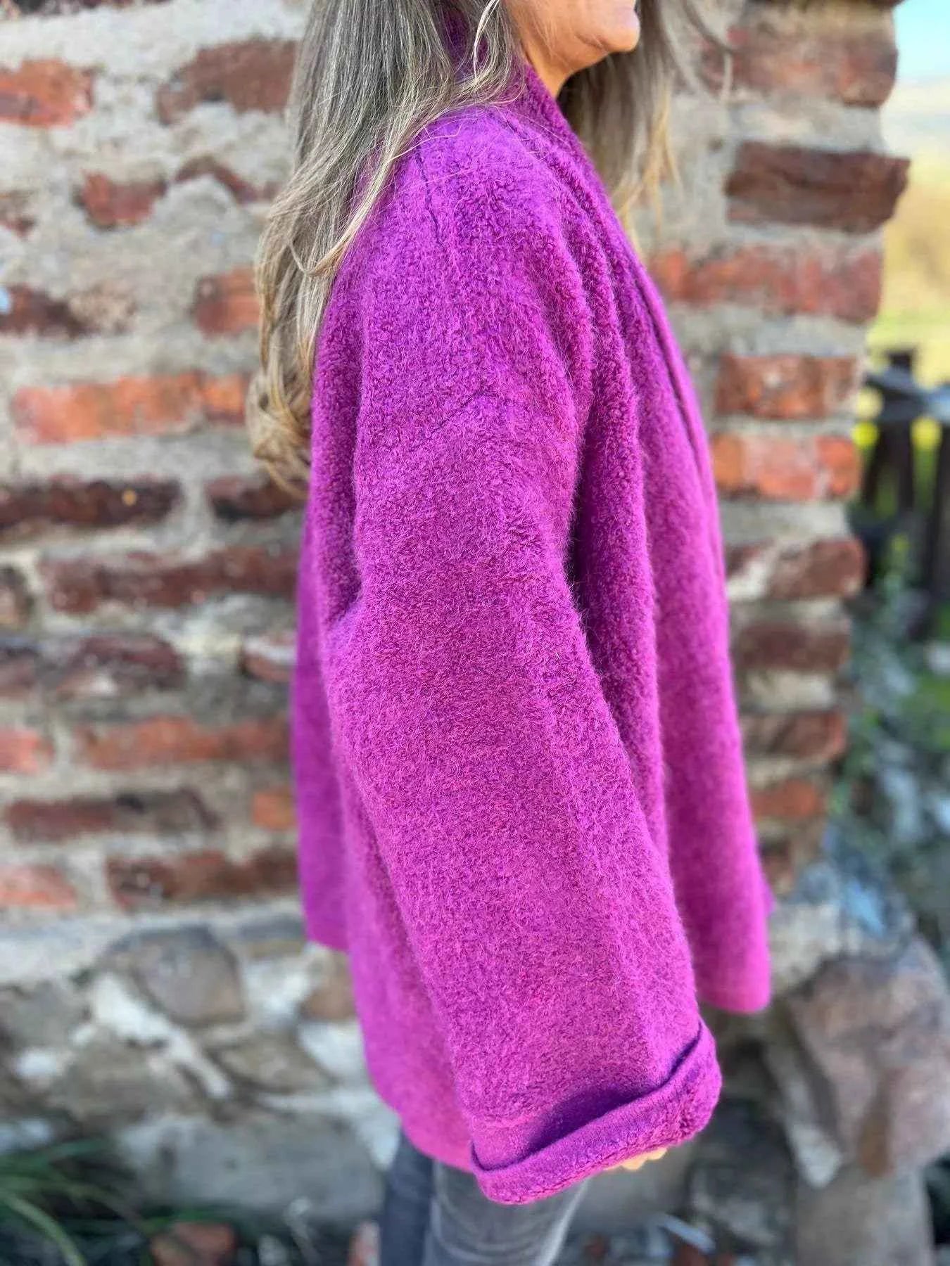 Open Front Long Sleeve Fluffy Jacket 1fb67632-dca9-4572-869e-c090b099d7a0-Max-Origin