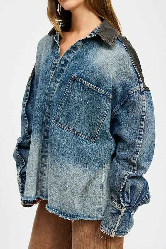 OVERSIZED DENIM JACKET WITH BUTTONS 21939914_7b19e99c-5f51-4bf0-8a19-110a0bf68a80