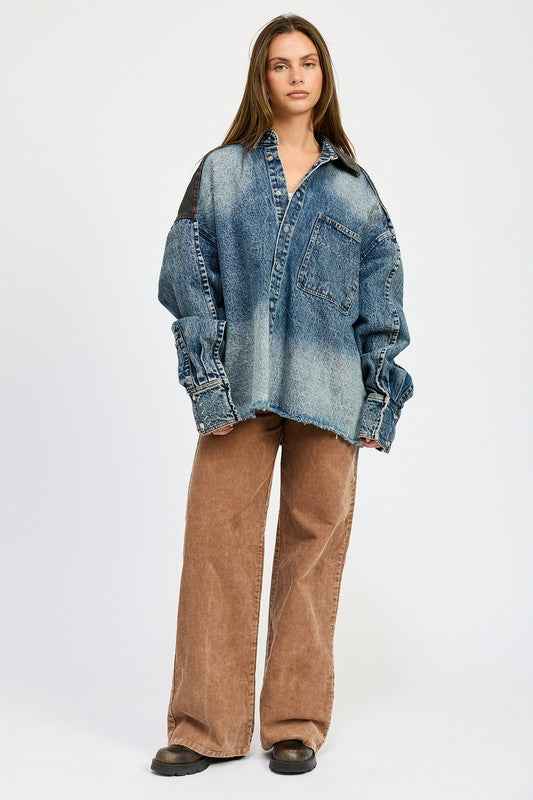 OVERSIZED DENIM JACKET WITH BUTTONS 21939914_e54bf31d-2564-4c5e-8bc2-0ca805dc3ac7