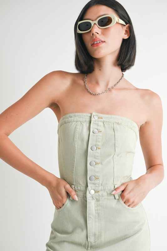 BUTTON UP TUBE DENIM DRESS WITH SLIT 22662337_8ea6c943-2e33-46b5-ab91-9efee5bd1f6b