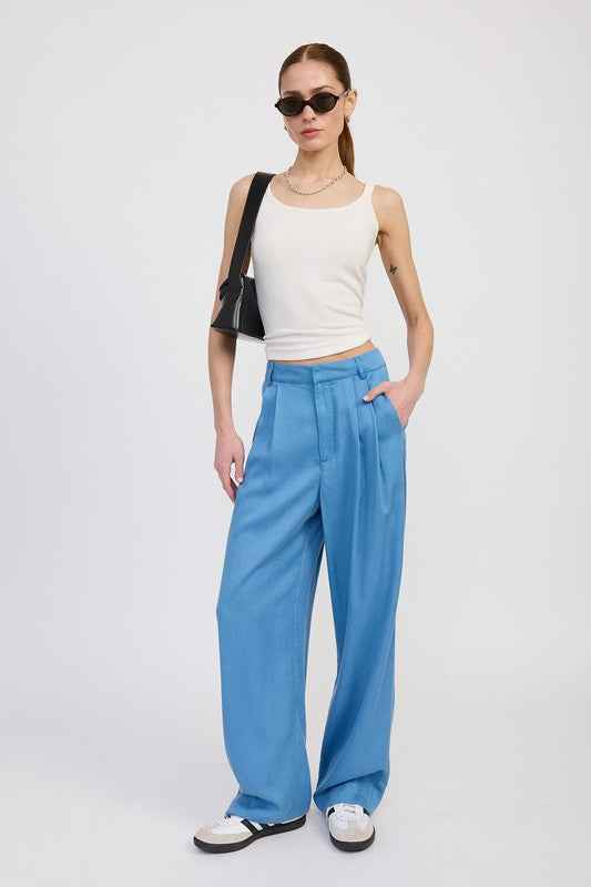 HIGH WAIST WIDE LEG TROUSERS WITH FRONT PLEATS 23203100_bf29da4a-c6aa-46d9-94d9-c7858eb88830