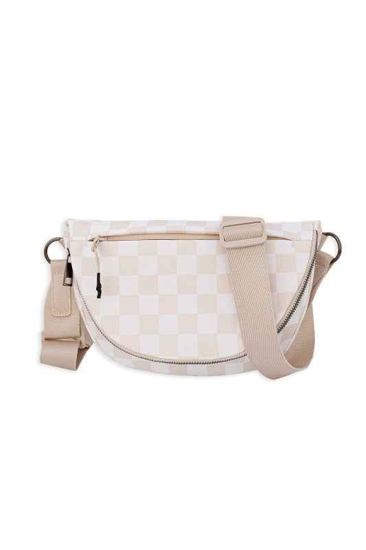 Olivia Nylon Checkered Foldover Crossbody 24279550_999c8c0d-46f5-4ca3-863b-464765e348a4