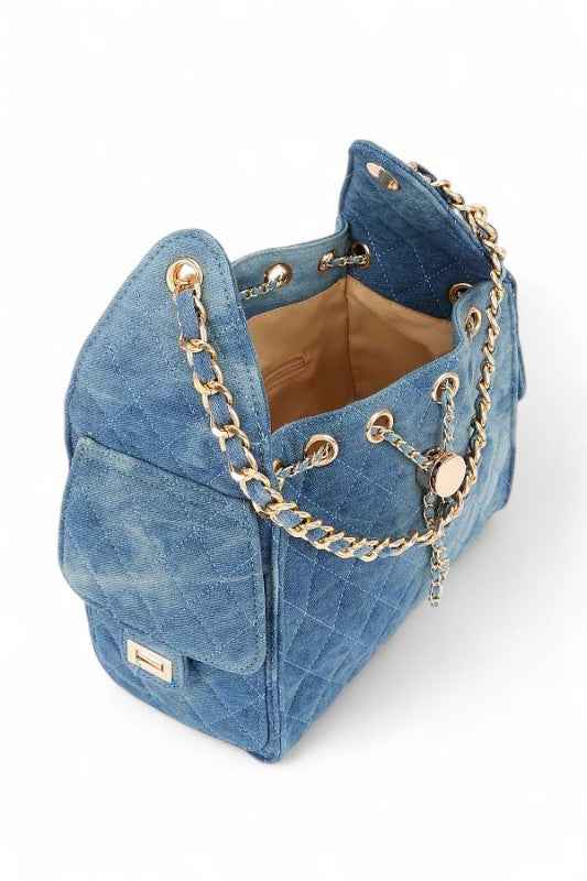Quilted Denim Fashion Shoulder Bag 24694633_e7e0b2f0-a7da-4860-b285-17a1c0661303