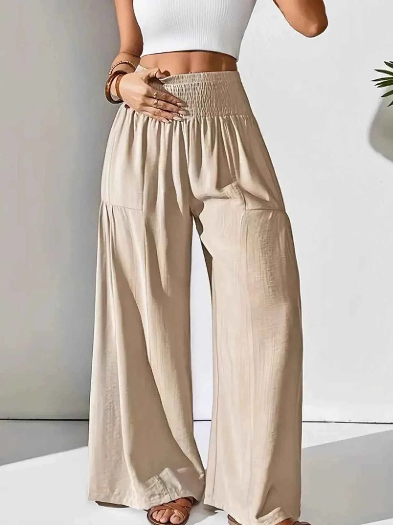 Smocked Waist Wide Leg Pants 2debebef-0b56-4d4b-b15c-0735bed07484-Max-Origin