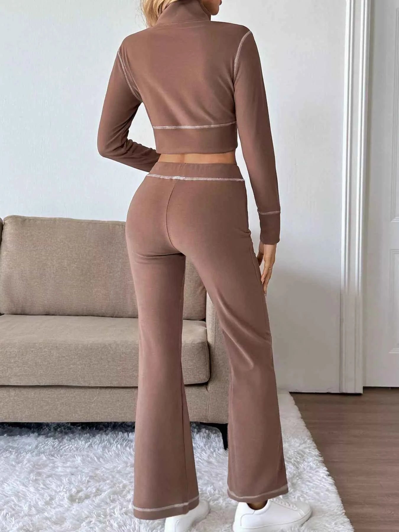 Zip Up Long Sleeve Top and Pants Set 3362b3df-65e9-48ba-915e-0287d571b40c-Max-Origin