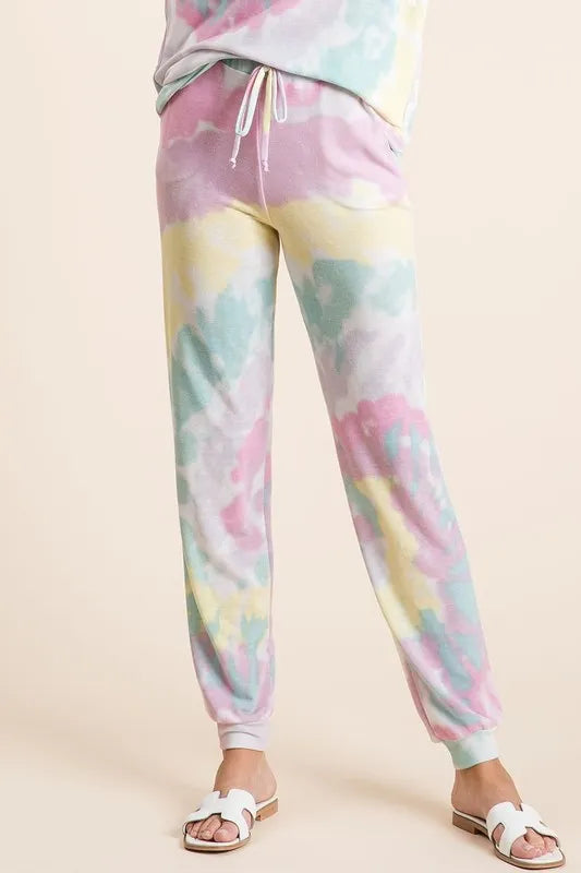 BiBi Tie Dye French Terry Casual Pants 35b03f1253dd4d6eb190bfb4f956a0b3-Max-Origin