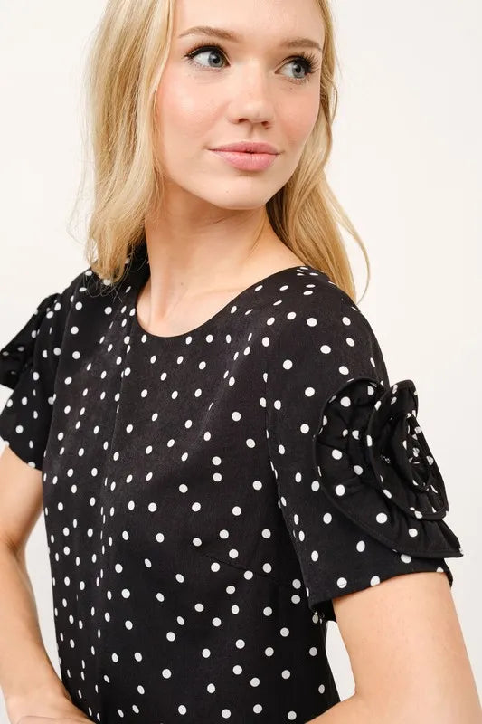 And The Why Embellished Sleeve Polka Dots Shift Dress 3db255b2816842699f174f0b7aed78e6-Max-Origin