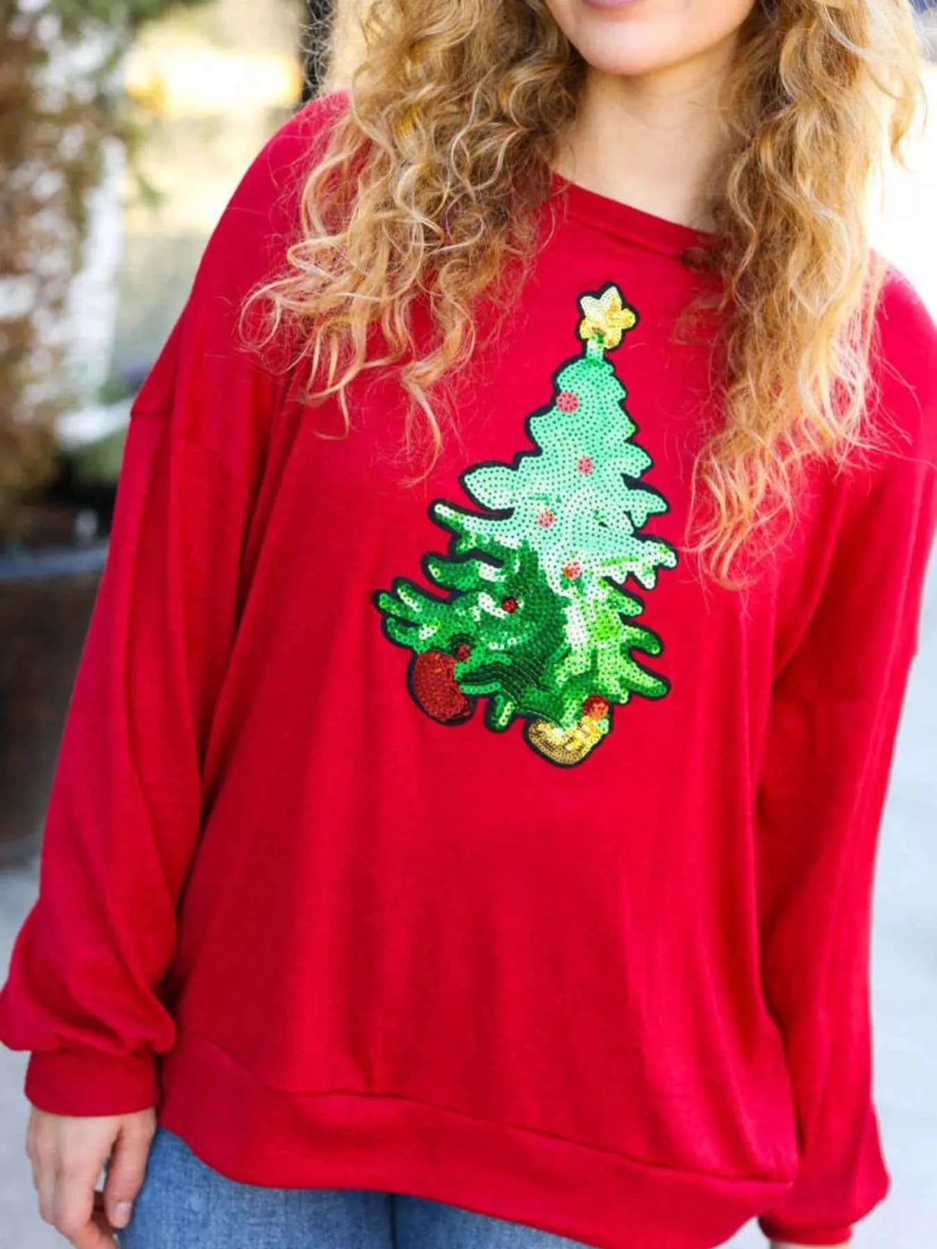 Christmas Tree Sequin Long Sleeve Sweatshirt 43b9546b-e0a4-435b-8c1c-db50bbcb6699-Max-Origin