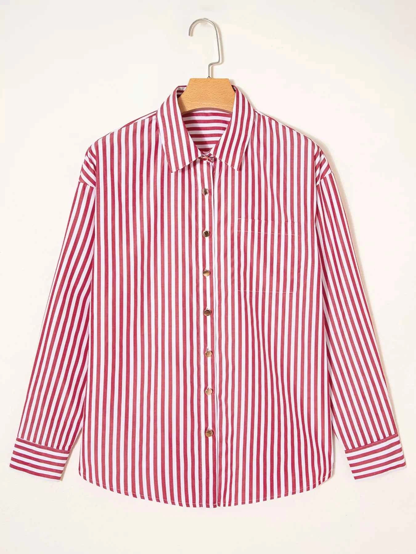 Striped Button-Up Long Sleeve Shirt 44e5e6560797418c8e953386063a7b19-Max-Origin