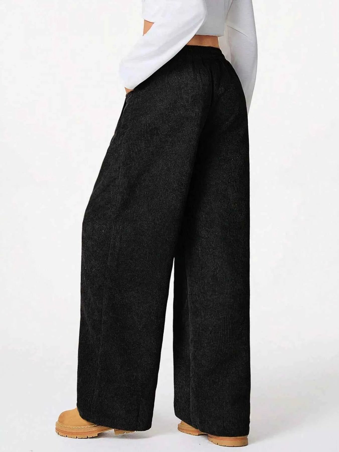 Wide Leg Corduroy Drawstring Pants 48f43374-4217-48af-ae94-0fc88f370e04-Max-Origin