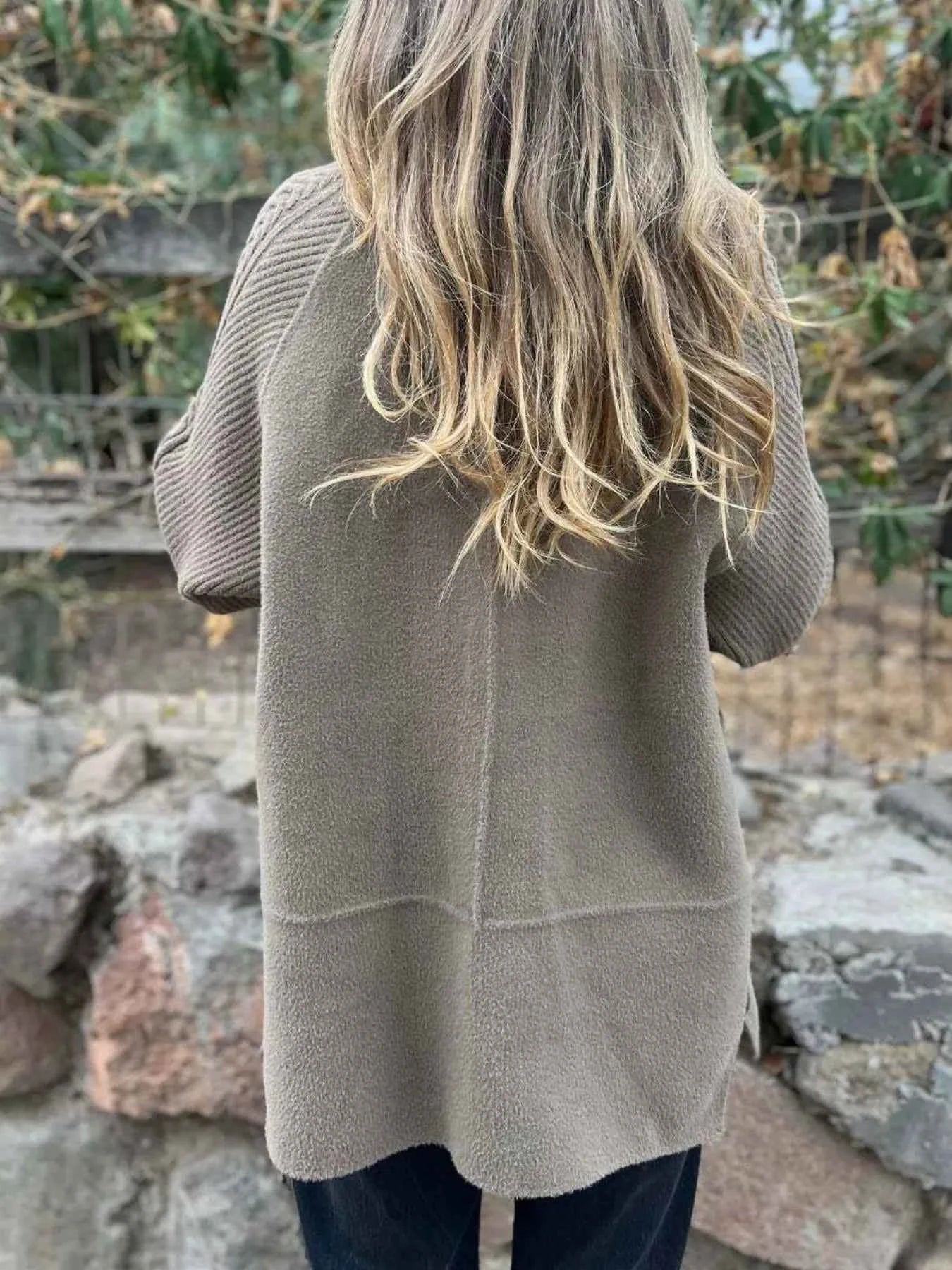 Full Size Texture Knit Longline Coat Plus Size 4c295bf2-aebb-4b7d-8cb4-16f2ca78b920-Max-Origin