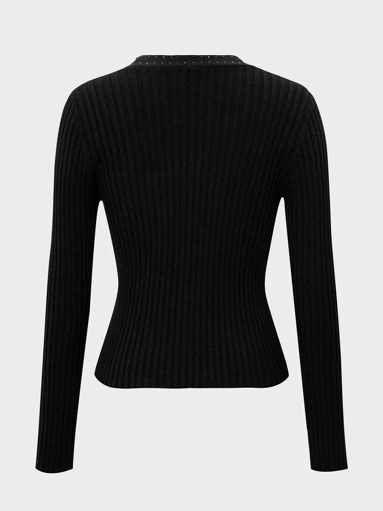 Long Sleeve Ribbed Knit Top 50ee91d97ad1471cb1b32ce941a01cb1-Max-Origin