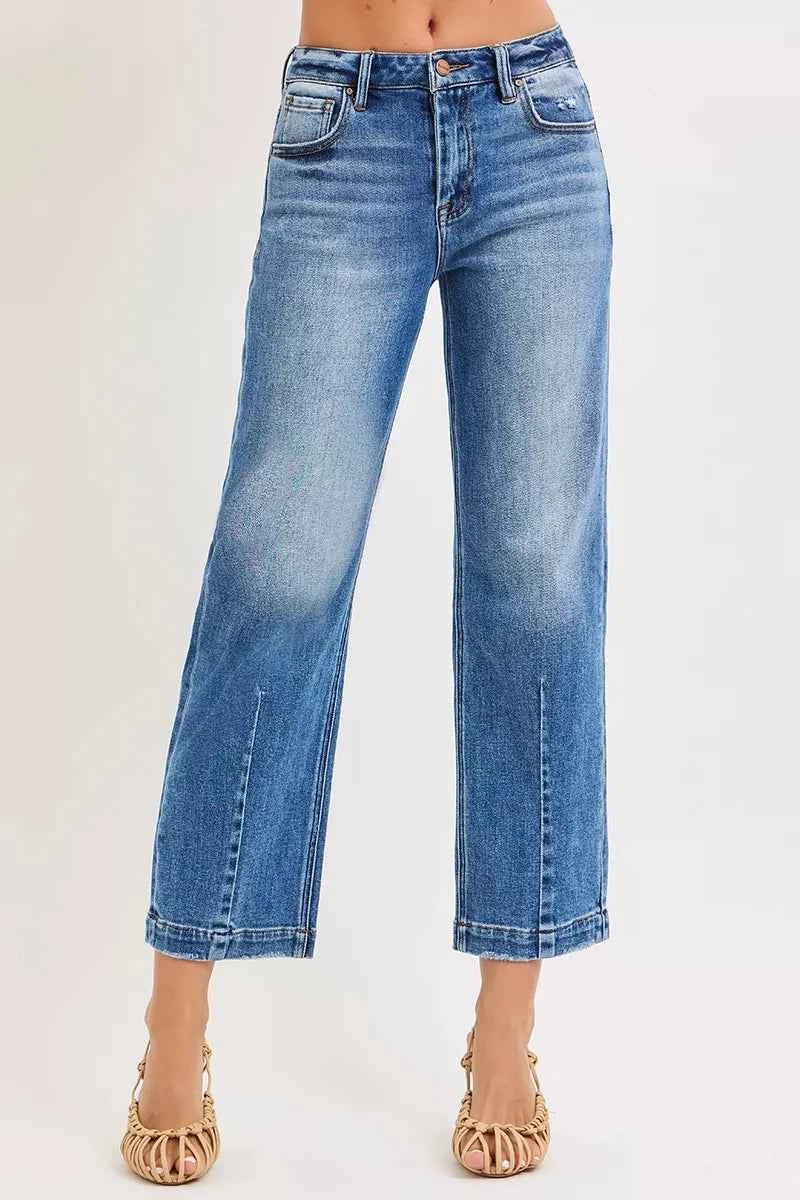 RISEN High Rise Crop Boyfriend Tapered Jeans DARK 52f5225d1f5d4e04866c30aa7fc0962a-Max-Origin