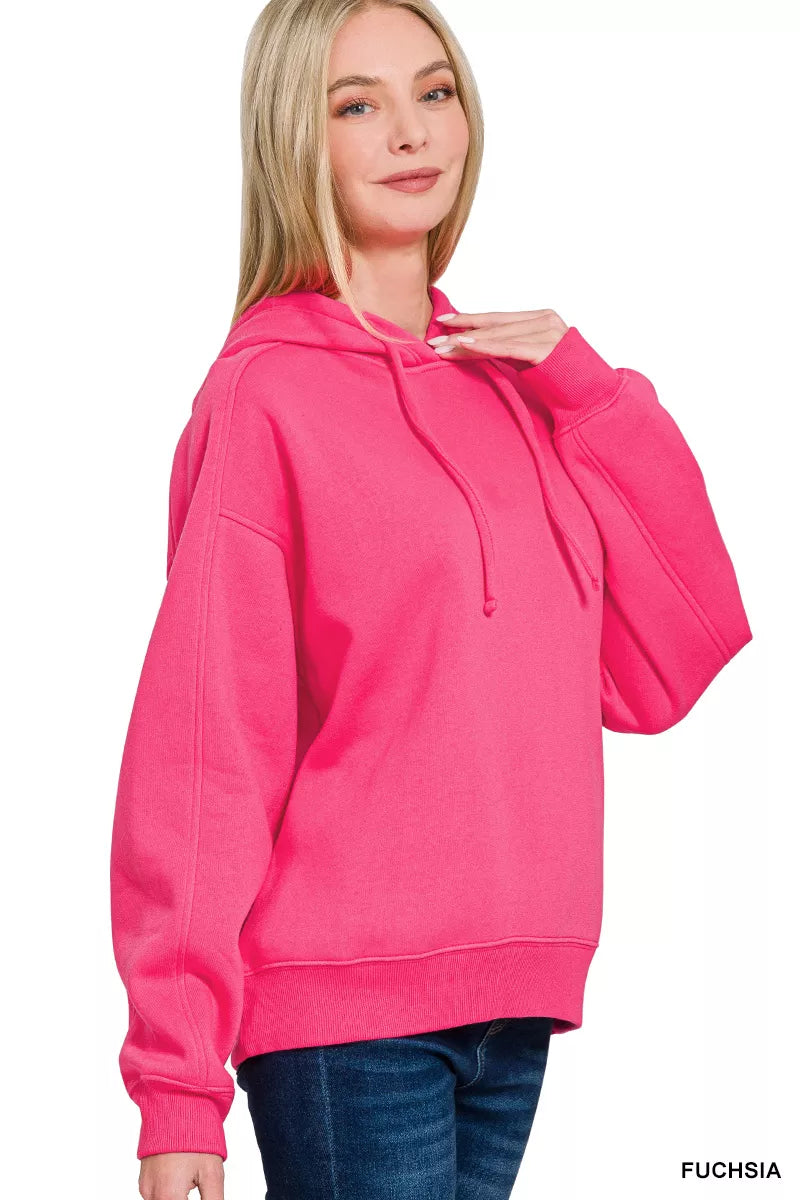 Zenana Drawstring Relaxed Fit Fleece Hoodie 5822c2b2-441c-4f30-8923-089f378af483-Max-Origin