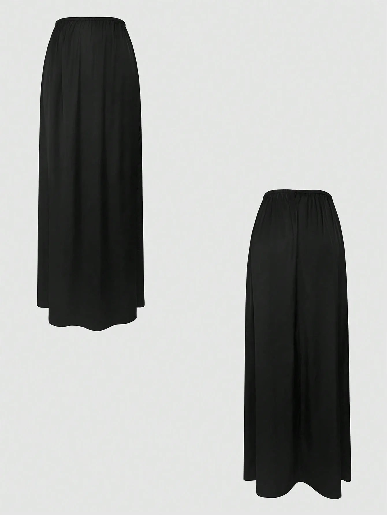 V-Neck Button Detail Vest and Skirt Two-Piece Set