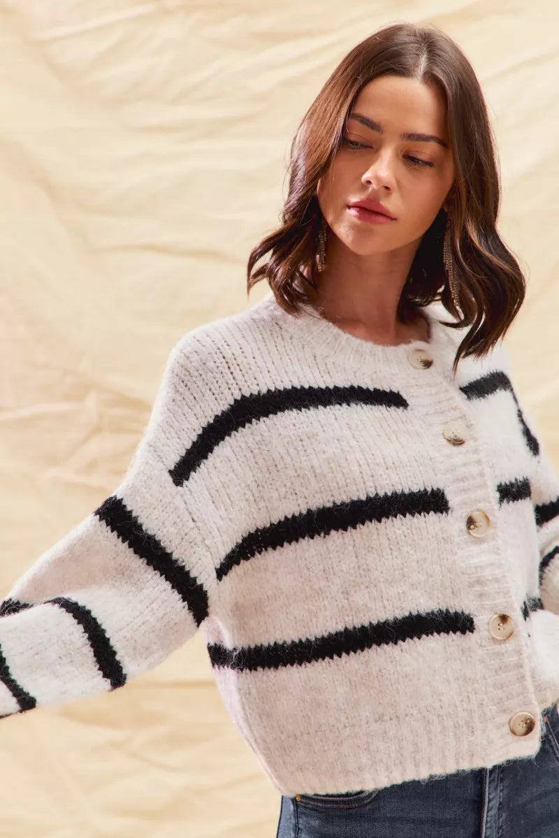 SO ME Stripe Soft Touch Button Cozy Sweater Cardigan 5bfa68bc9984491f9dca7daf5f9cb29f-Max-Origin