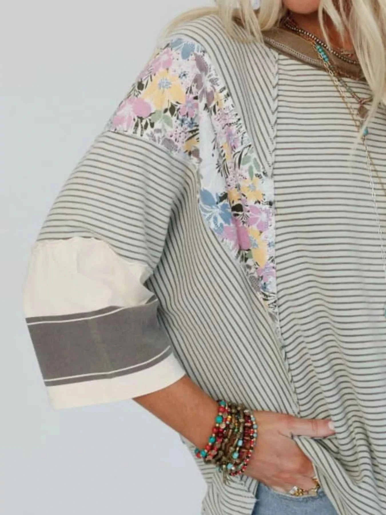 Striped Floral Long Sleeve T-Shirt 5d147c5f-1fff-4533-8e38-b161c6f8f5f1-Max-Origin