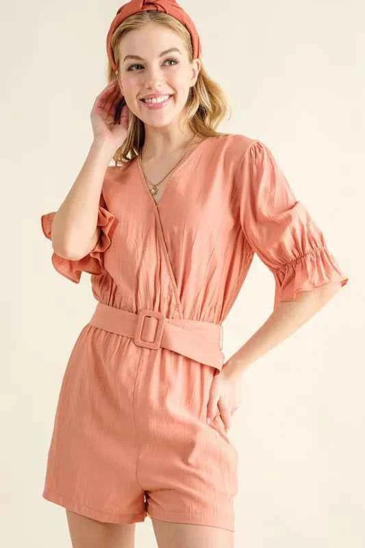 And The Why Flounce Sleeves Romper with Belt 5f1eb09c82c3464cae64805a5d3a8e41-Max-Origin
