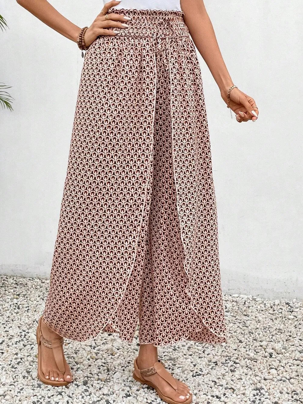 Tied Printed Wide Leg Pants 5f2b0327-9234-4ef7-ae3d-62197873cacd-Max