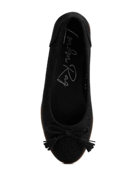 Pacer Perforated Leather Ballerinas 62c3ef95-4f19-4e83-b656-9020ff0c3112
