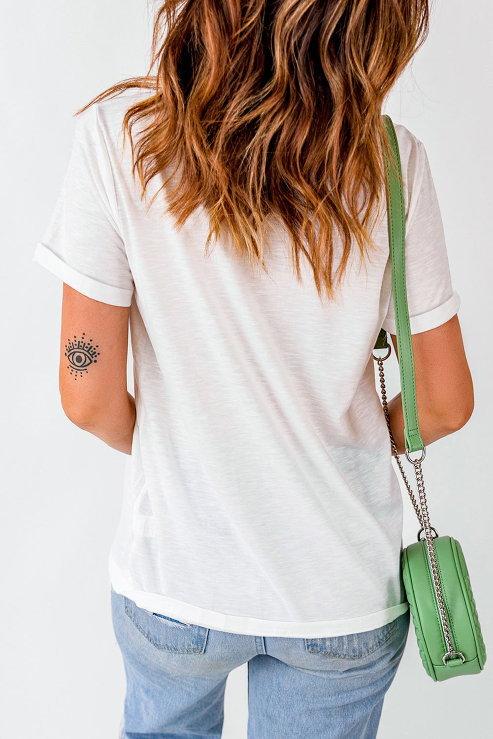 White Iis The Season Pumpkin Spice Terry Flocking Graphic Crewneck T Shirt 6338b9077947ea86