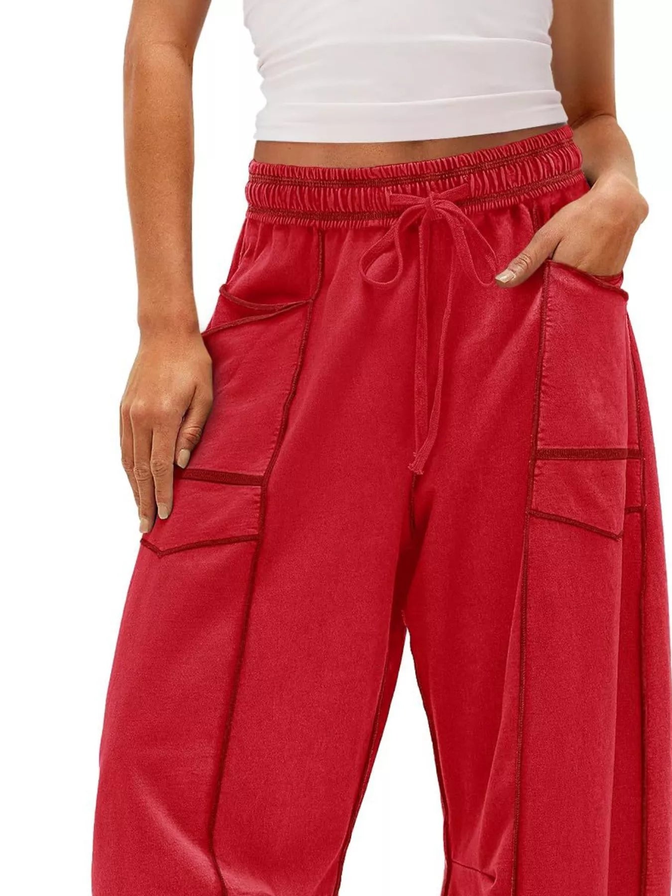 Drawstring Wide Leg Pants 63680b0a-4060-436b-af20-07825d21a6a6-Max-Origin