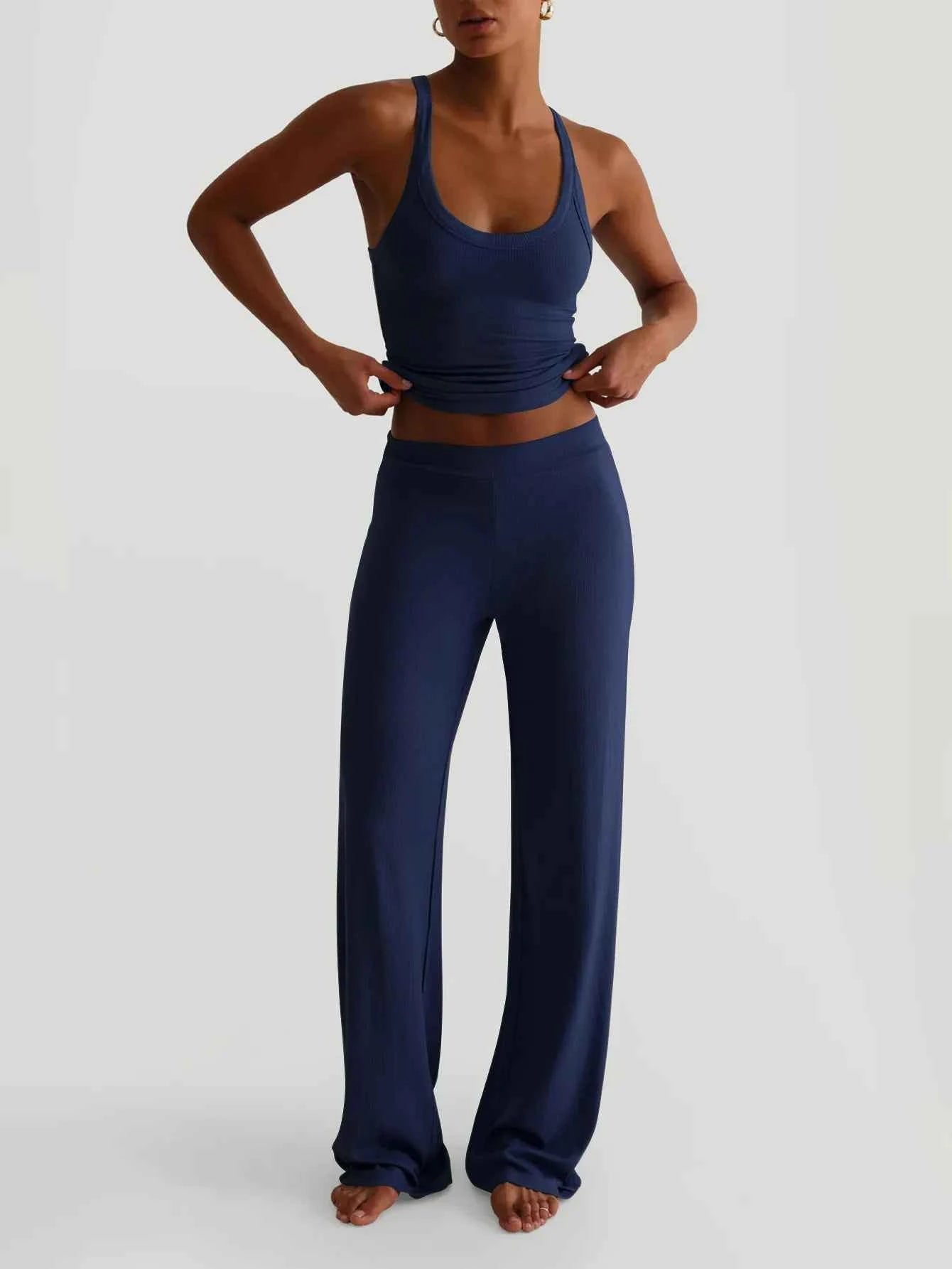 Scoop Neck Cami and Pants Set Dark Blue 657b3474-084e-45c3-9dd6-165ca683fdae-Max-Origin