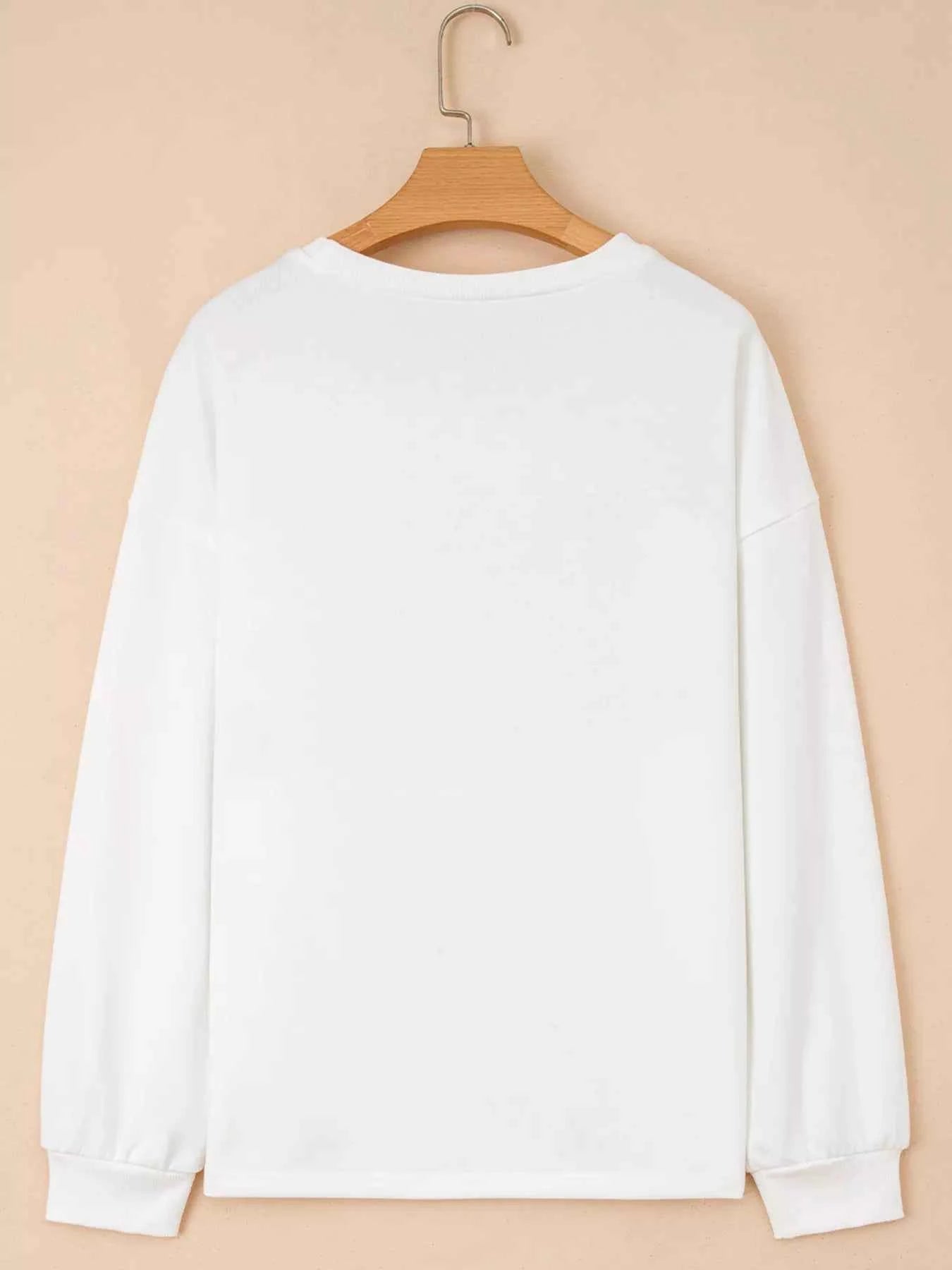 HOLLY JOLLY Embroidered Round Neck Sweatshirt 6d3080cf22484c448725ab9aab593b6a-Max-Origin
