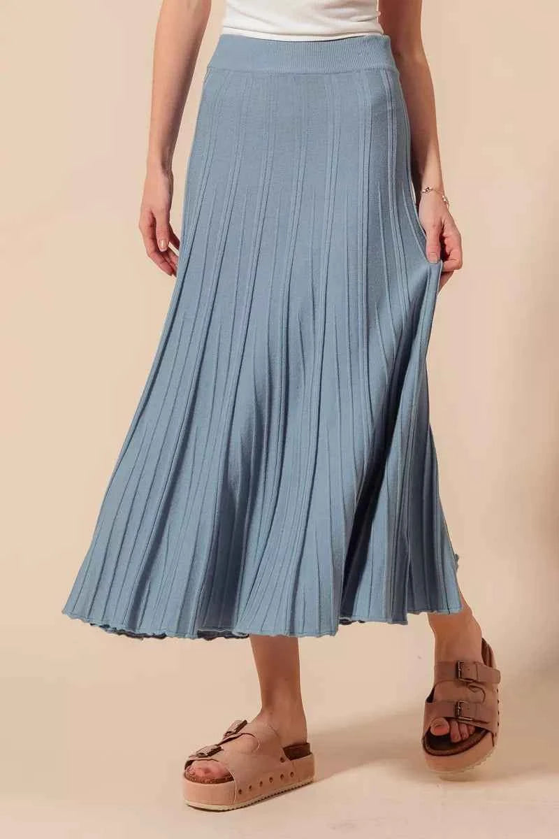 SO ME A Line Knitted Sweater Midi Length Skirt 751438b9-7d8b-4c9a-992a-4b830c646df5-Max-Origin