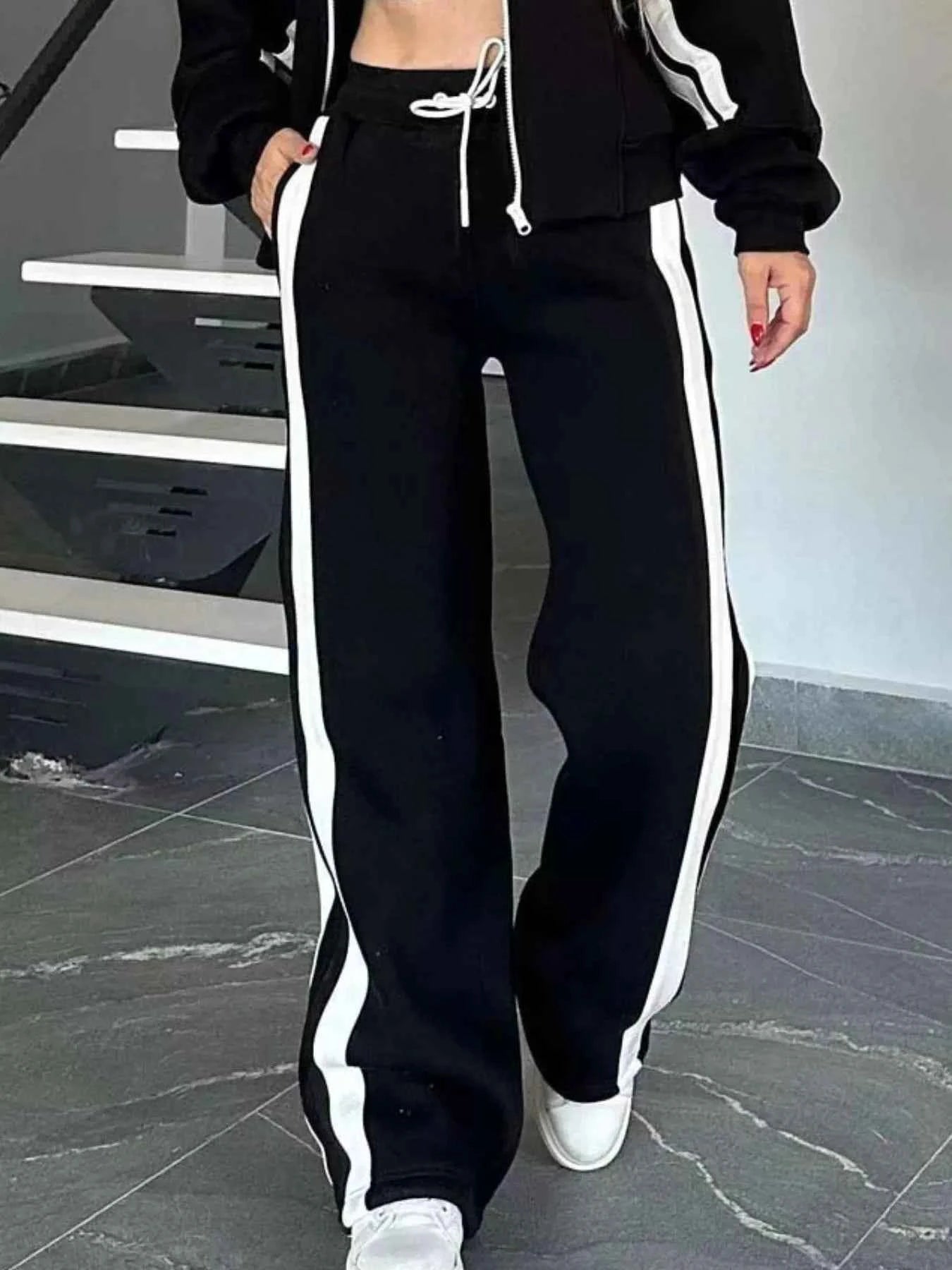 Full Size Contrast Stripe Zip Up Jacket and Pants Set Plus Size 7944162b-1704-4ae2-bfd8-bd72ee7694bd-Max-Origin