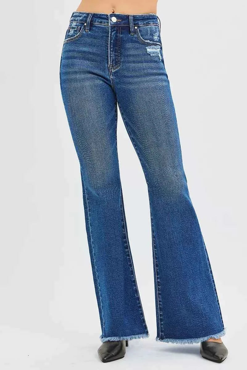 RISEN High Rise Flare Jeans DARK 7d733e59872c4509b64efa821d8143b9-Max-Origin