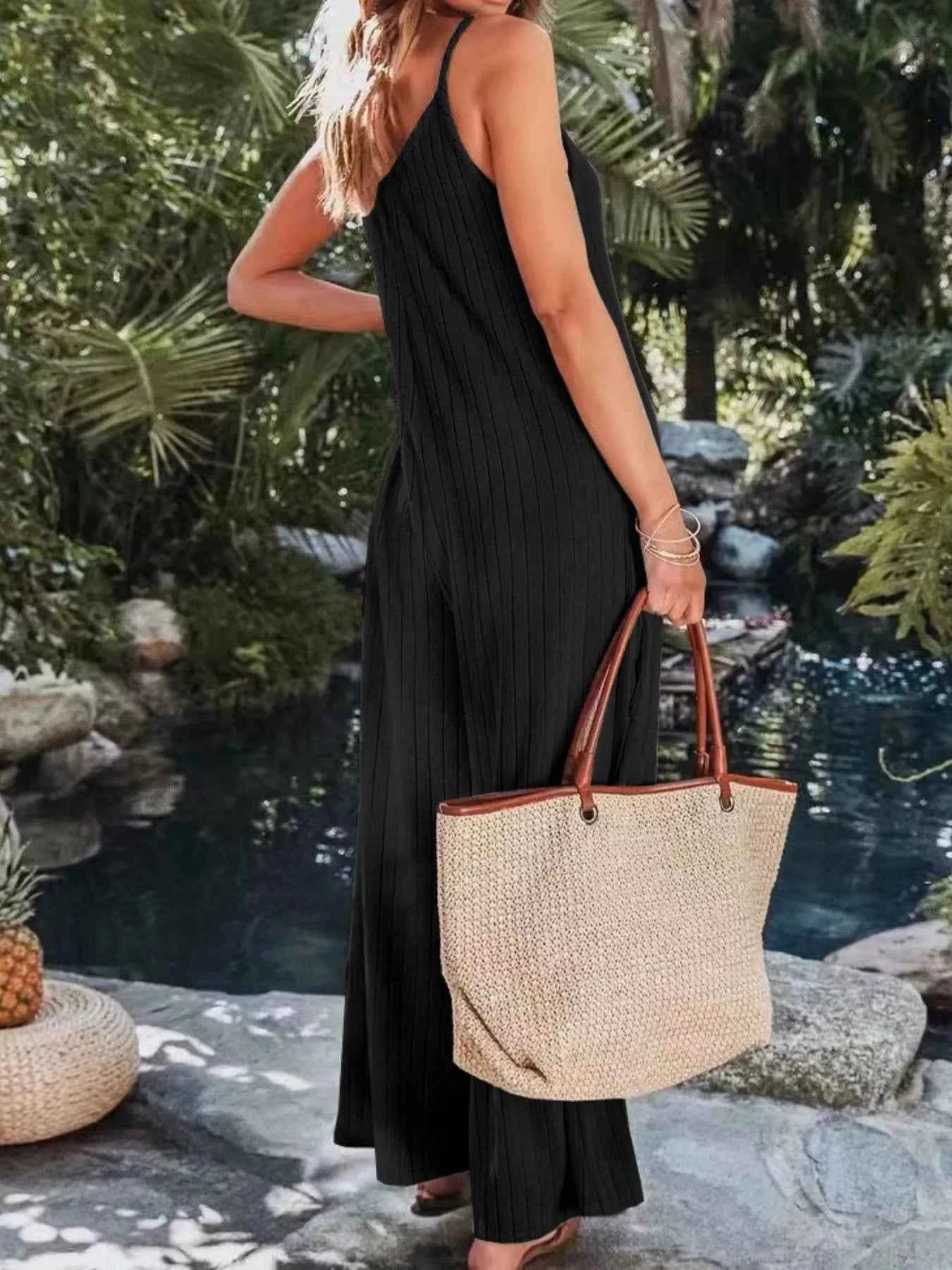 Ribbed V-Neck Wide Leg Jumpsuit 8246cd00-bc58-424d-b627-315f2a238473-Max-Origin