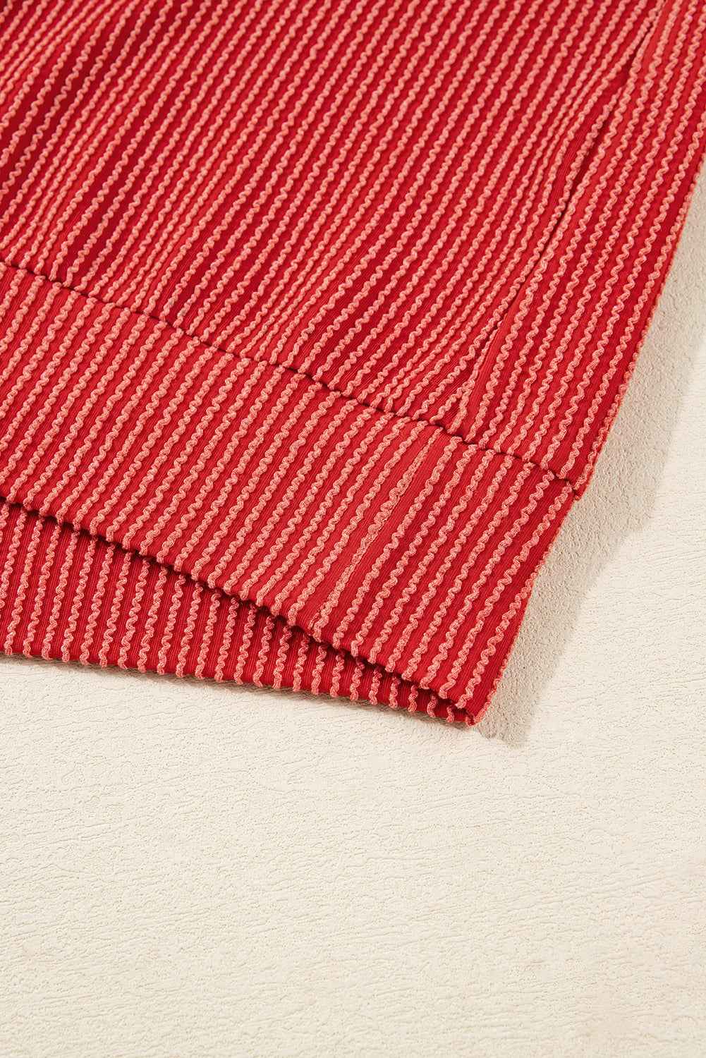 Evergreen Twisted Rib Merry Letter Graphic Loose Long Sleeve Top 83741d6bf50145f5