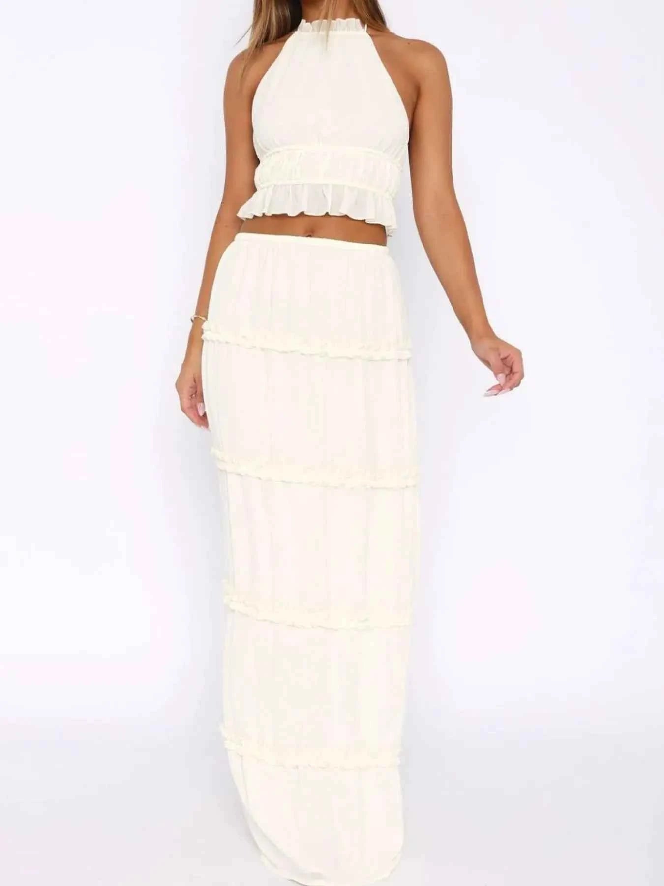 Halter Crop Backless Top and Maxi Skirt Set White 85187639-8f69-46a4-b616-da9b780e217c-Max-Origin