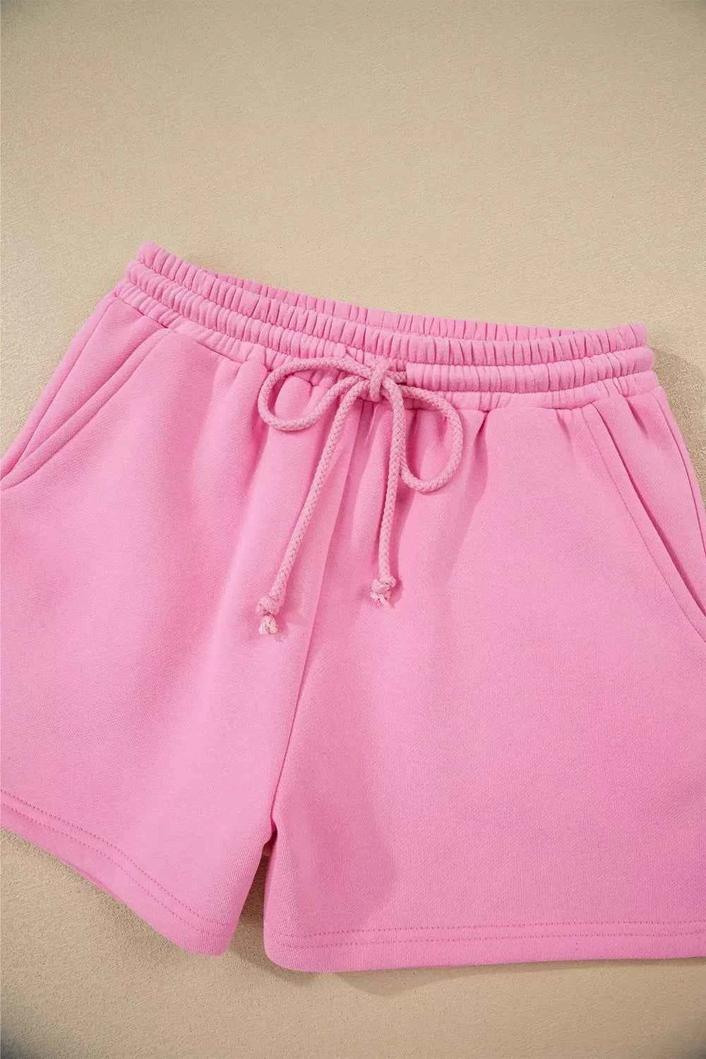 Color Block Sweatshirt and Elastic Waist Shorts Set 8b22ee04-361a-4793-a432-9f3e0feec0ce-Max-Origin