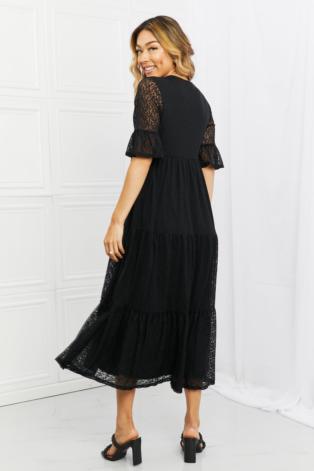 P & Rose Lovely Lace Full Size Tiered Dress 91e17f3d95c74e6ea69b623c975368ac-Max