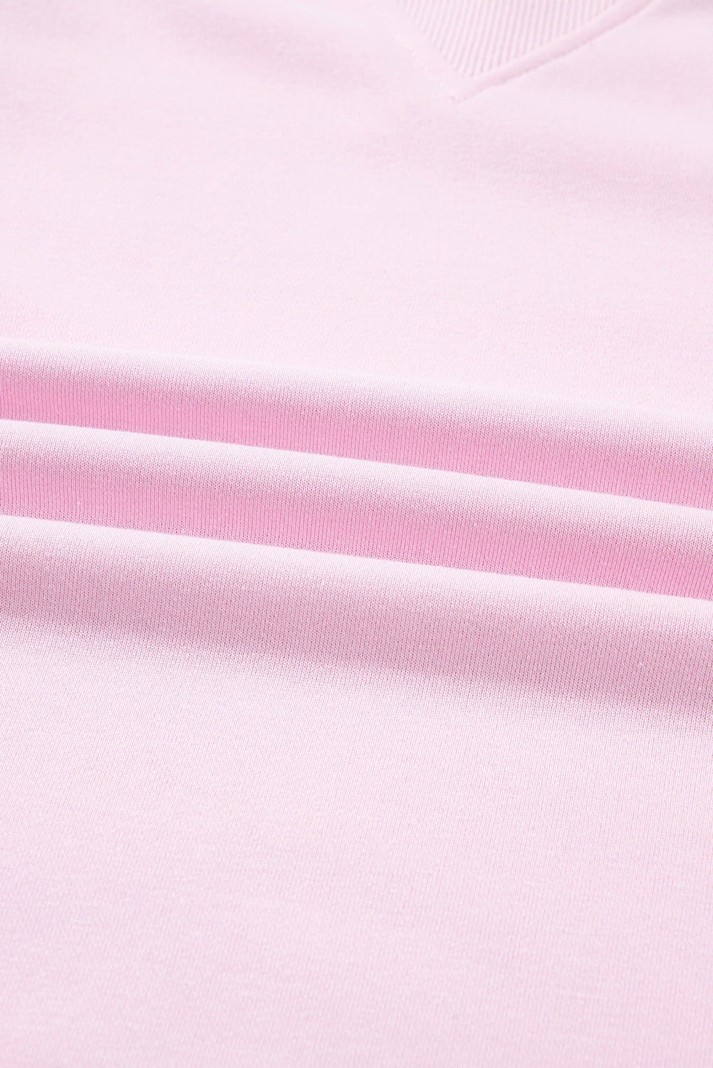 Pink Plus Size Mix Floral Patched Sleeve Ribbed Trim Baggy Sweatshirt 96bce1afd90ee54a