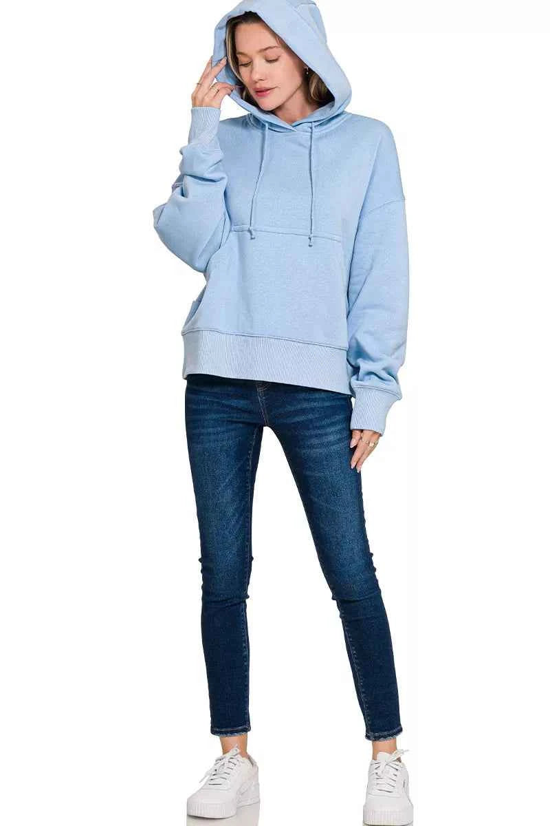 Zenana Oversized Fleece Kangaroo Pocket Hoodie 9b893107-fa16-4f19-9156-879bcaedfa55-Max-Origin