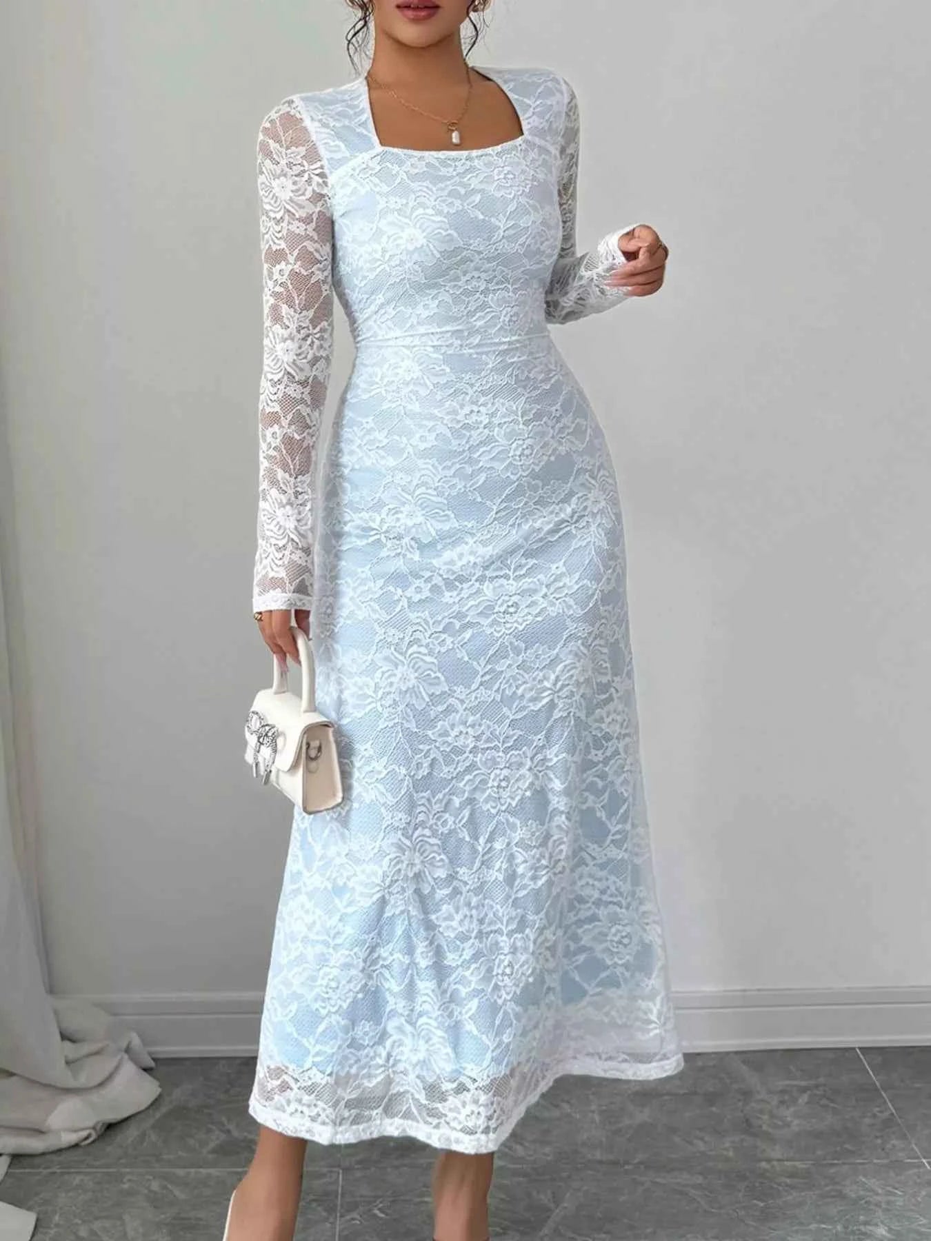 Lace Long Sleeve Square Neck Maxi Dress Pastel Blue 9b8bd0c4-7920-4c42-840b-5c9c1fa524d2-Max-Origin