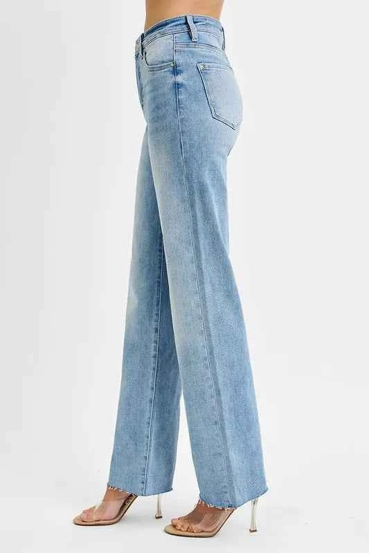 RISEN Tummy Control Rise Straight Jeans a0fe0c31033443eaae1a3a1571edf58f-Max-Origin