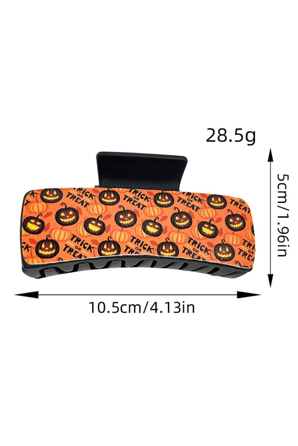 Orange Trick or Treat Halloween Print Hair Clip Orange ONE SIZE 100%LVL a5c77f79fd13ea26