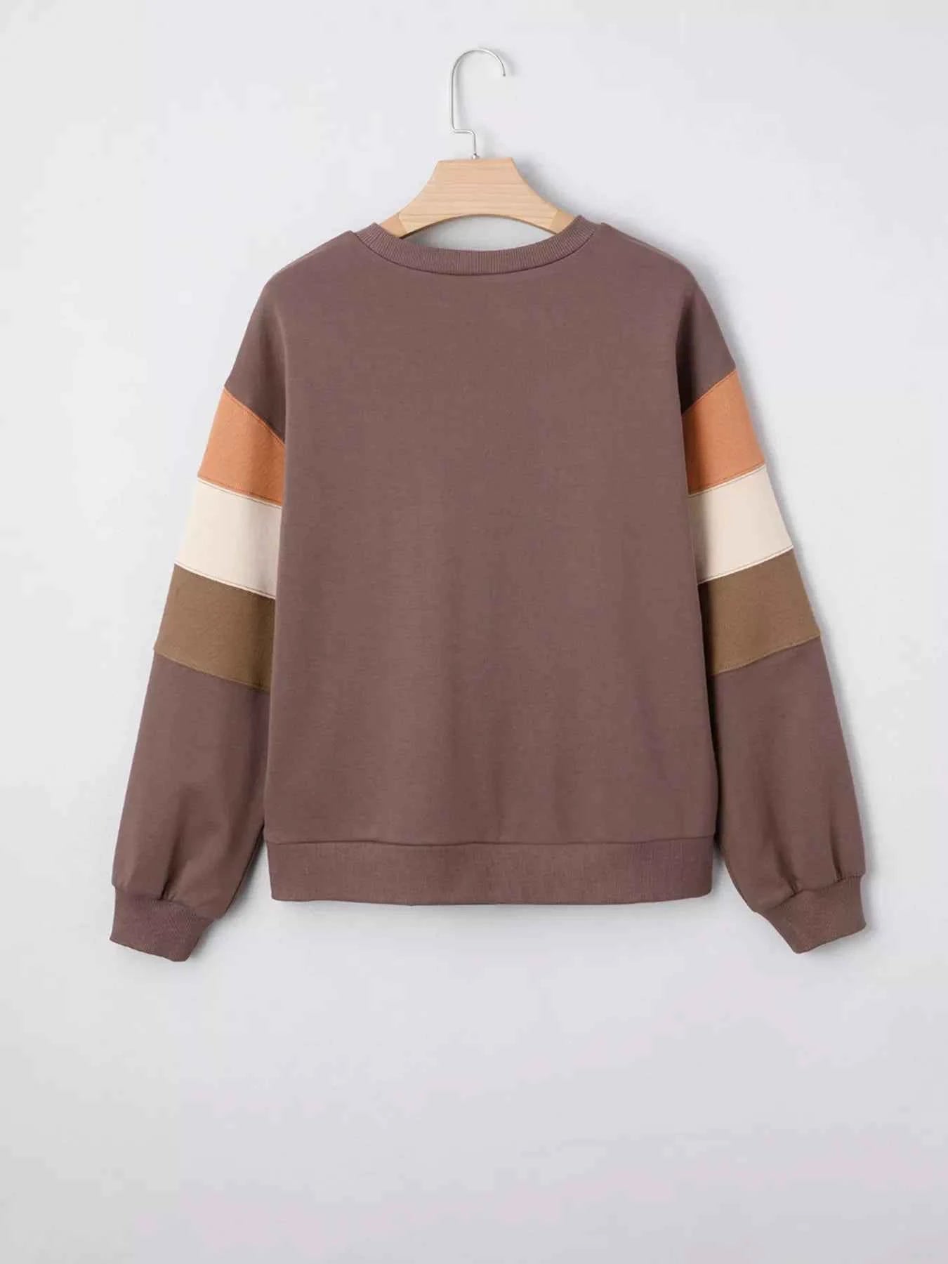 Sequin Bow Pumpkin Round Neck Sweatshirt ab68c8a8a7dc45d3acde2b3aca40560b-Max-Origin