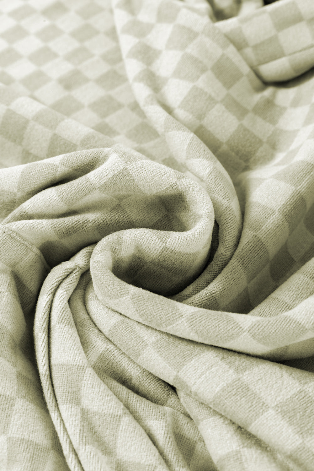 Green Checkered Kangaroo Pocket Hoodie b0881df968f81012