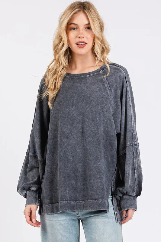 Mittoshop Mineral Wash Raglan Long Sleeve Oversized Top bc836c0a-ed8f-4abc-9d13-12ee082b955e-Max