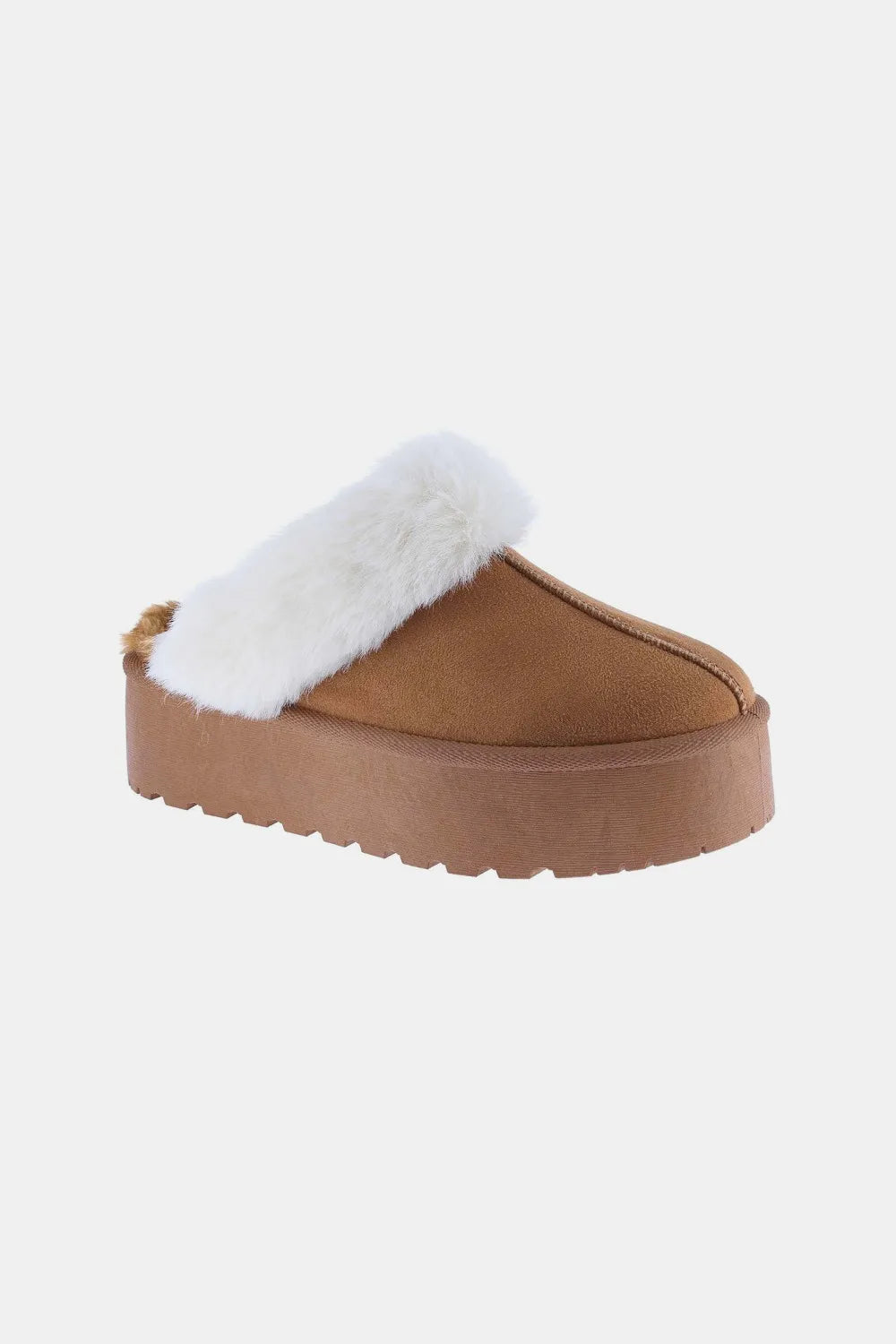 Weeboo Thick Bottom Fur Trim Snow Slippers Tan bcaea1ea-7a3c-4d60-bcdb-136461d5dd5f-Max