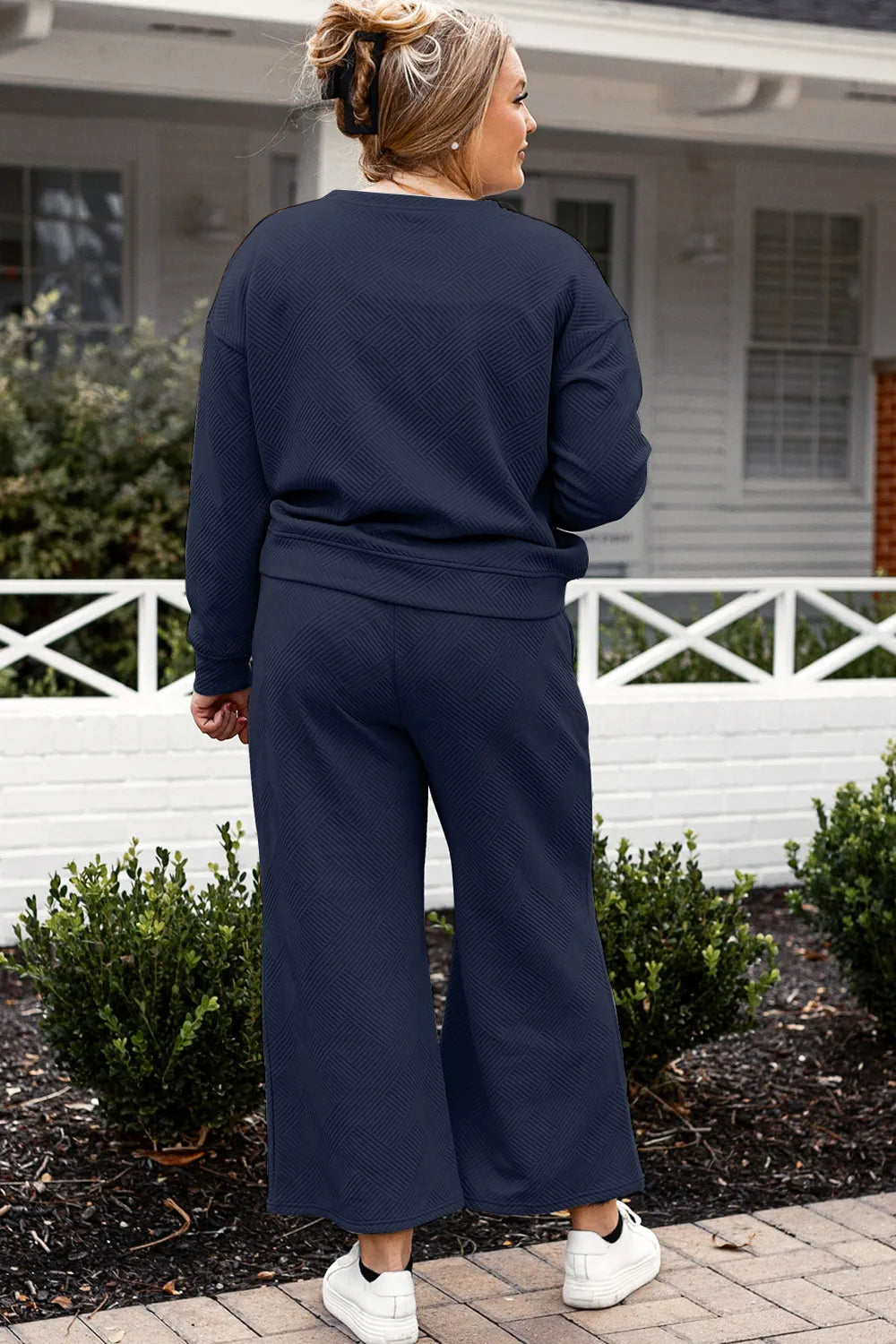 Double Take Full Size Textured Long Sleeve Top and Drawstring Pants Set c01dc689645947d4a5db82bc5b88ded3-Max