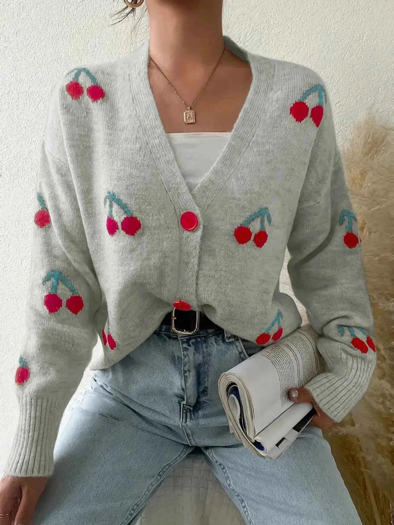 Cherry Button-Up Knit Cardigan c03df4a3-3d12-4643-b6a6-68d29dda79aa-Max-Origin